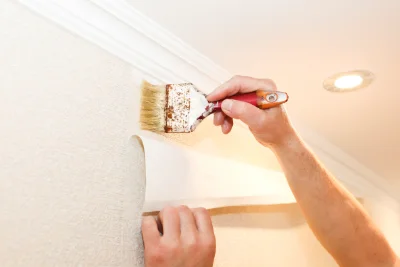 Pose de papier peint à Leudeville — revêtements muraux et toiles de verre